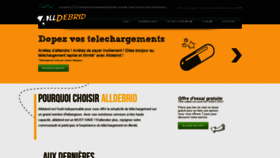 What Alldebrid.fr website looked like in 2020 (3 years ago)