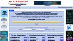What Allhyipmonitors.com website looked like in 2020 (3 years ago)