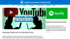 What Aplicacionesandroid.es website looked like in 2020 (3 years ago)
