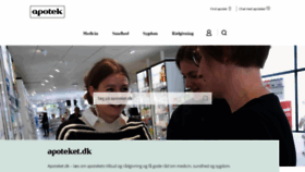What Apoteket.dk website looked like in 2020 (3 years ago)