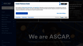 What Ascap.com website looked like in 2020 (3 years ago)