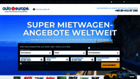 What Autoeurope.de website looked like in 2020 (3 years ago)