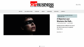 What Artbusinessnews.com website looked like in 2020 (3 years ago)