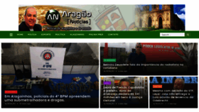 What Aragaonoticias.com.br website looked like in 2020 (3 years ago)