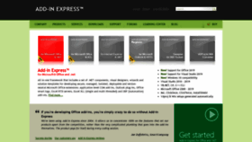 What Add-in-express.com website looked like in 2020 (3 years ago)