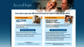 What Accesshope.net website looked like in 2020 (4 years ago)