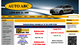 What Autoabc.lt website looked like in 2020 (3 years ago)