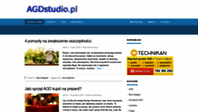 What Agdstudio.pl website looked like in 2020 (3 years ago)