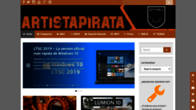 What Artistapirata.com website looked like in 2020 (3 years ago)