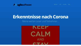 What Agile-software.at website looked like in 2020 (4 years ago)