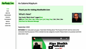 What Alexshaikh.com website looked like in 2020 (3 years ago)