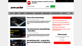 What Autoadvice.in website looked like in 2020 (3 years ago)