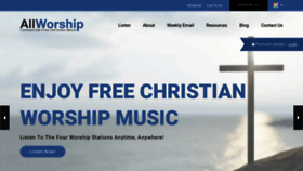 What Allworship.com website looked like in 2020 (3 years ago)