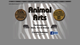 What Animalarts.de website looked like in 2020 (3 years ago)