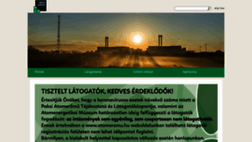What Atomeromu.hu website looked like in 2020 (3 years ago)