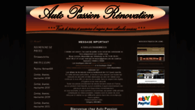 What Autopassionrenovation.fr website looked like in 2020 (3 years ago)
