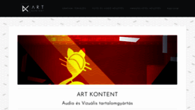 What Artkontent.com website looked like in 2020 (3 years ago)