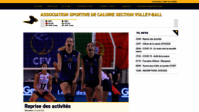 What Ascaluirevolley.fr website looked like in 2020 (3 years ago)