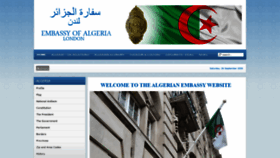 What Algerianembassy.org.uk website looked like in 2020 (3 years ago)