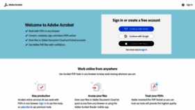 What Acrobat.com website looked like in 2020 (3 years ago)