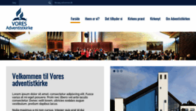 What Adventistkirken.no website looked like in 2020 (3 years ago)
