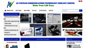 What Azcomm.com.vn website looked like in 2020 (3 years ago)