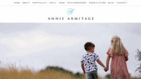 What Anniearmitage.com website looked like in 2020 (3 years ago)