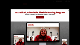 What Ambria.edu website looked like in 2020 (5 years ago)