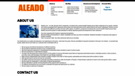 What Aleado.com website looked like in 2020 (3 years ago)