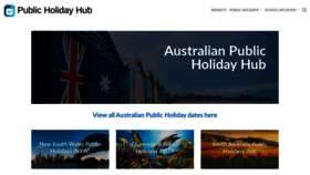 What Australianpublicholidays.com.au website looked like in 2020 (3 years ago)