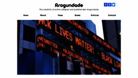 What Arogundade.com website looked like in 2020 (3 years ago)