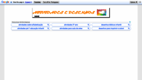 What Atividadesedesenhos.com website looked like in 2020 (3 years ago)