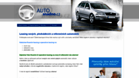 What Auto-snadno.cz website looked like in 2020 (3 years ago)