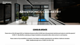 What Armstrongs.com.au website looked like in 2020 (3 years ago)