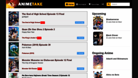 What Animetake.tv website looked like in 2020 (3 years ago)