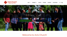 What Actschurch.org website looked like in 2020 (3 years ago)