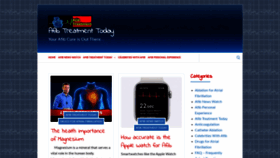 What Afibtreatment.com website looked like in 2020 (3 years ago)