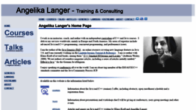 What Angelikalanger.com website looked like in 2020 (3 years ago)