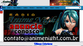 What Animenight.com.br website looked like in 2020 (3 years ago)