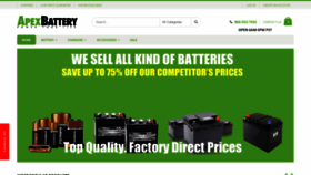 What Apexbattery.com website looked like in 2020 (3 years ago)