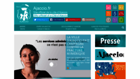 What Ajaccio.fr website looked like in 2020 (3 years ago)