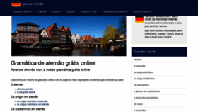 What Aprender-alemao.com website looked like in 2020 (3 years ago)