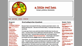 What Alittleredhen.com website looked like in 2020 (3 years ago)
