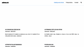 What Adresa.sk website looked like in 2020 (3 years ago)