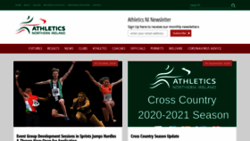 What Athleticsni.org website looked like in 2020 (4 years ago)