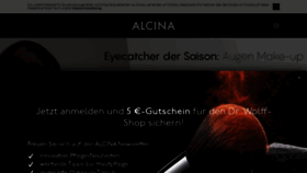 What Alcina.de website looked like in 2020 (3 years ago)