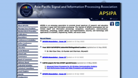 What Apsipa.org website looked like in 2020 (3 years ago)