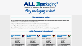 What Allinpackaging.com website looked like in 2020 (3 years ago)