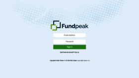 What Admin.fundpeak.com website looked like in 2020 (3 years ago)