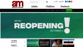 What Afumc.org website looked like in 2020 (5 years ago)